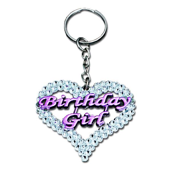 Birthday Girl Key Chain (one dozen) - Sku BTS-NA 3308