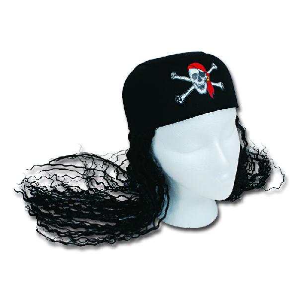 Pirate Scarf Hat With Hair - Sku BTS-NA 3339