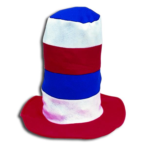 Red/white/blue Stove Pipe Hat - Sku BTS-NB 4162/G