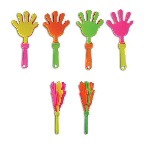 Mini Neon Hand Clappers (144 ct)