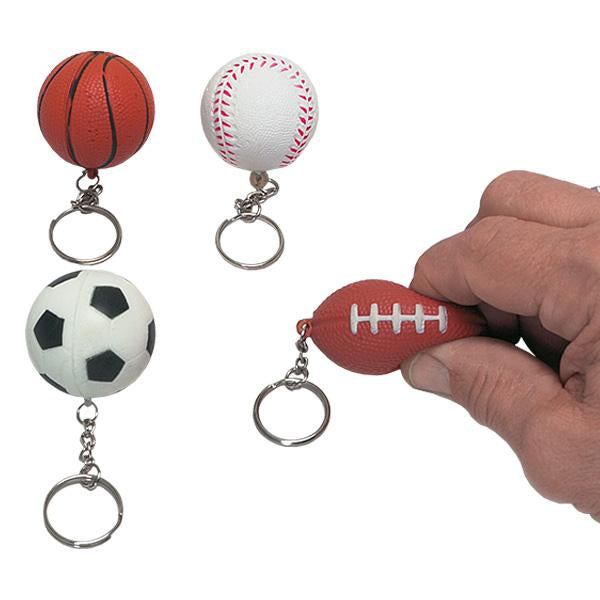 Soft Sport Ball Key Chains (one dozen) - Sku BTS-NB 7463