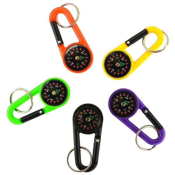 Carabiner Compasses (Bag of 12 Pieces)