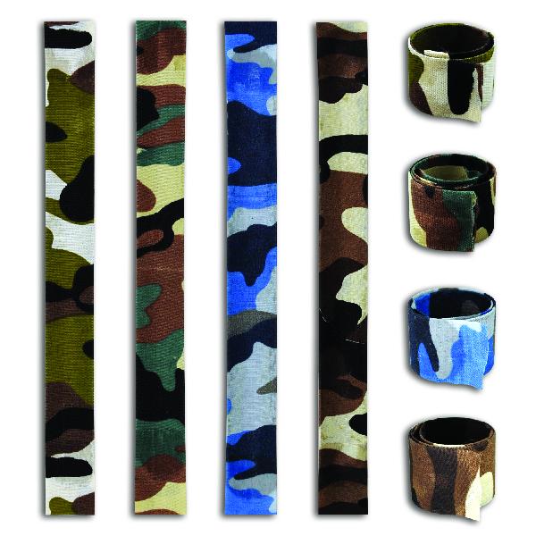 Camo Slap Bracelets (one dozen) - Sku BTS-NB 8523