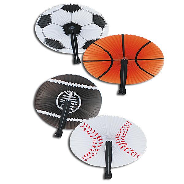 Sports Folding Fans (One Dozen) - Sku BTS-NB 9540