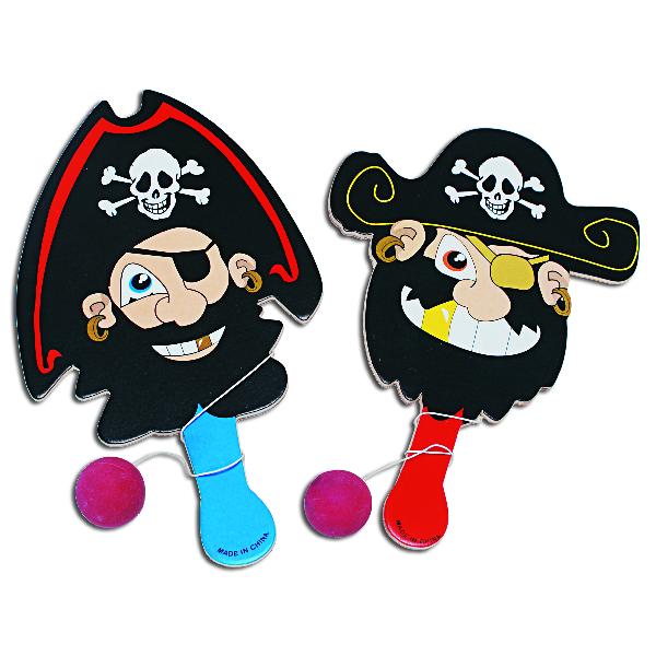 Pirate Paddle Ball Games (Bag of 12 Pieces)