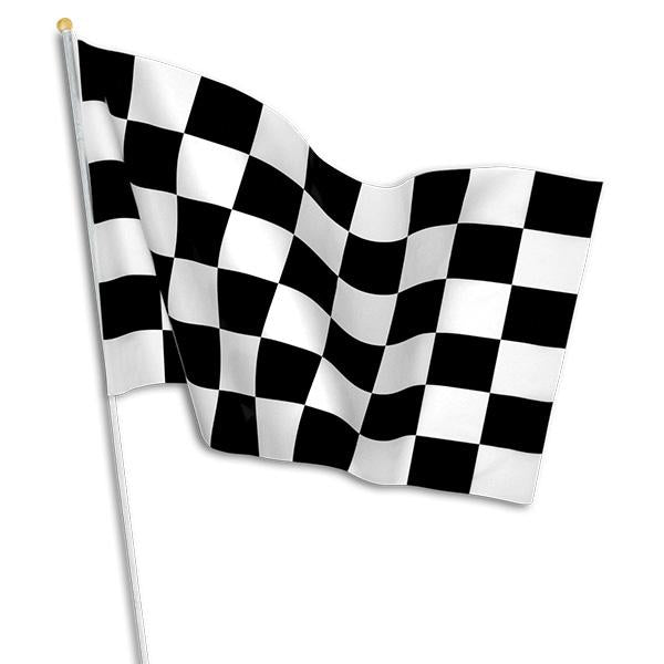 11'' X 17'' Checkered Flag (one dozen) by Bulk Toy Store