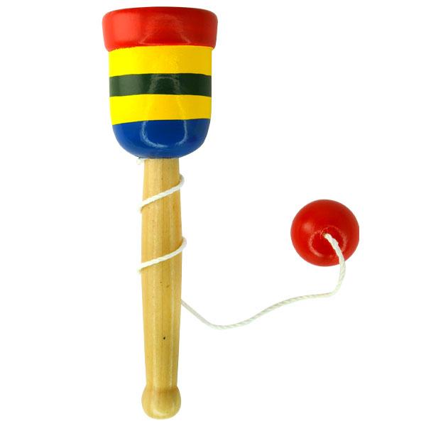 Jumbo Wooden Ball & Cup Games - Bag of 12. Save with our discount toys and  novelties. Ships in one business day from Indiana warehouse.